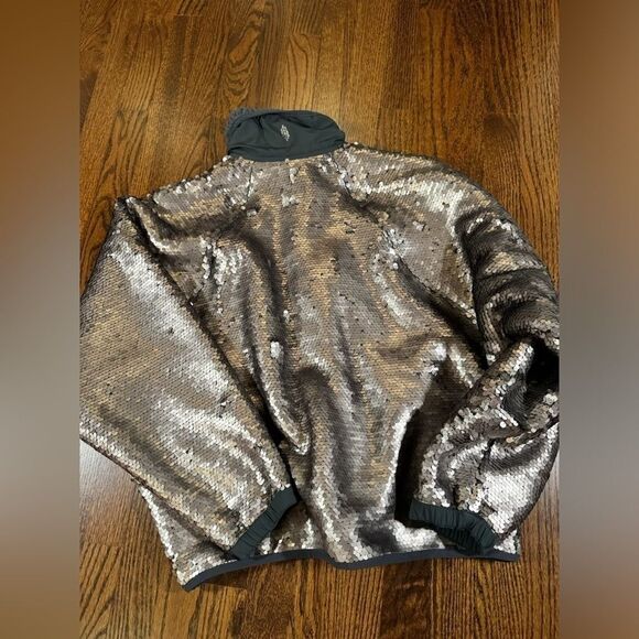 Movement by Free People Size Small Hit The Slopes Sequin Jacket - Picture 7 of 8